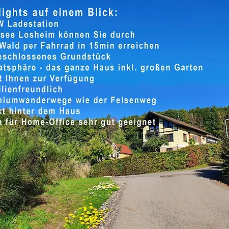 Villa Sonnige Aussicht Losheim Exterior foto
